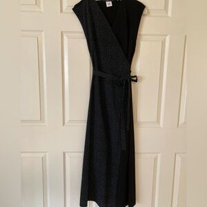 Cabi Night Sky Polka Dot Disco Wrap Dress.  Size Small.